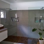 Frameless shower panels